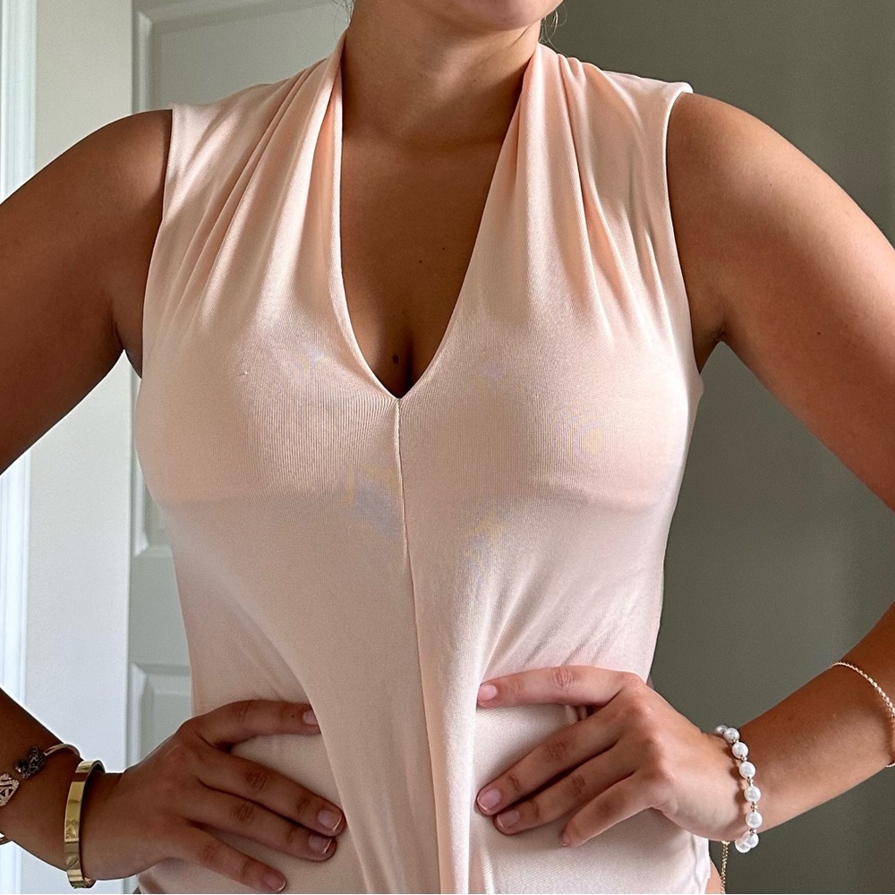 Rose pink Zara bodysuit